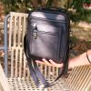 Men's Leather Crossbody Bag Cowhide Shoulder Travel Multipurpose